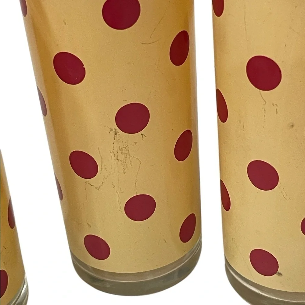 Gail Pittman Siena Tom Collin’s Tumblers Polka Dot Stripes 12 Ounce 6 1/2 in